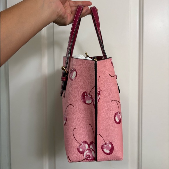 Coach Mollie Tote Cherry - Picture 2 of 7